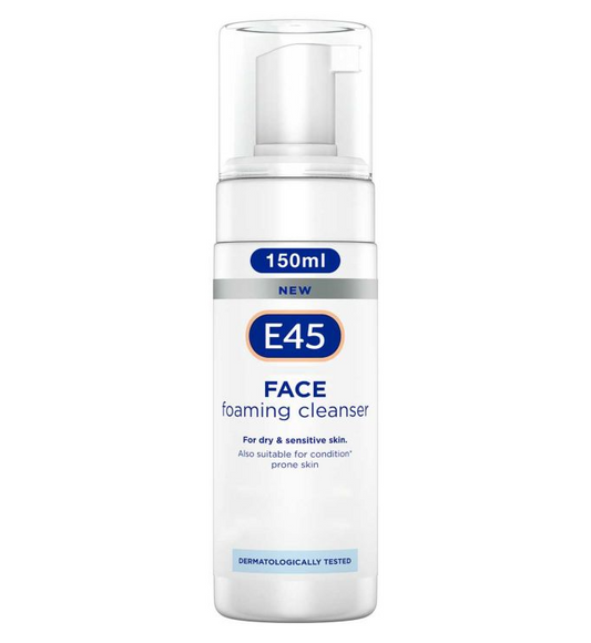 E45 Face Foaming Cleanser for Dry and Sensitive Skin - 150ml